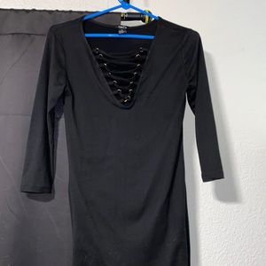 Black long sleeve dress